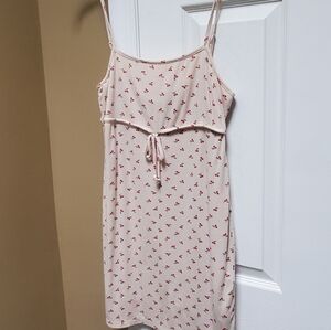 Urban Outfitters Cream Dress with Red Accents